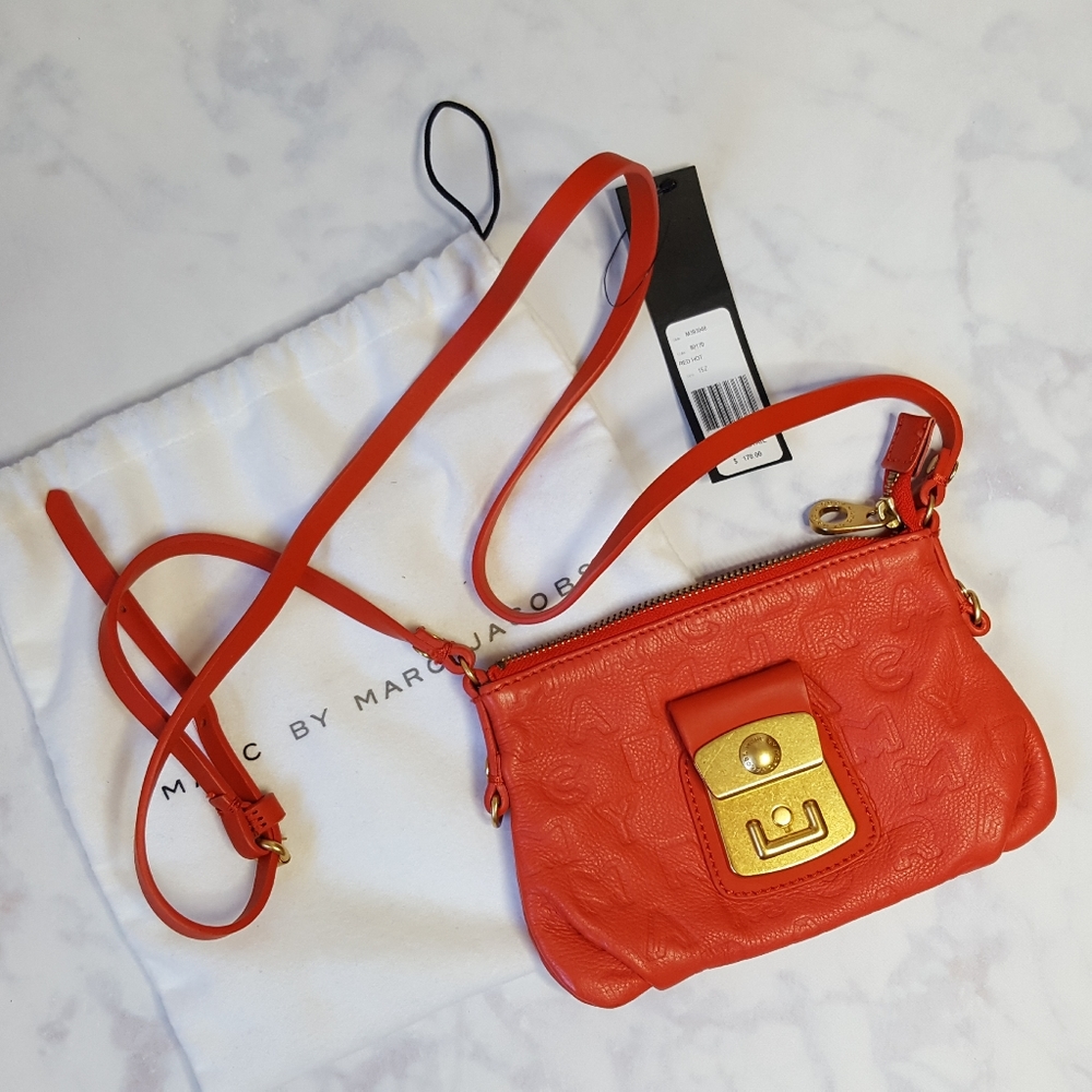 Marc Jacobs Red Hot Monogram Crossbody NWT